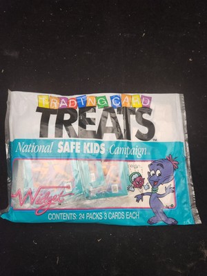 1991 widget TRADING CARD TREATs SAFE KIDS sealed bag 24 PACKS impel nos vtg