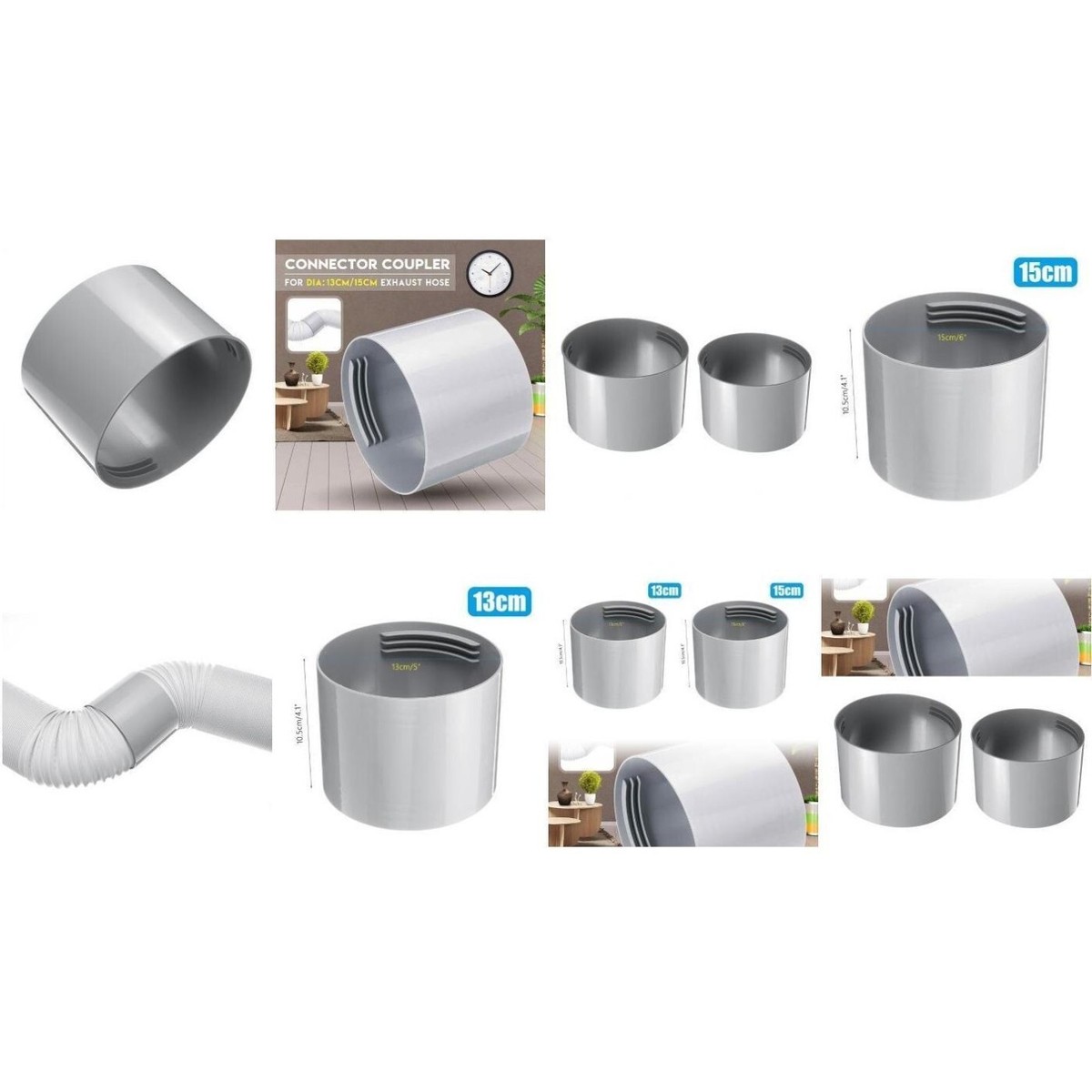 CONNECTEUR DE CONDUIT D'échappement Tête Ronde Pour Climatiseur