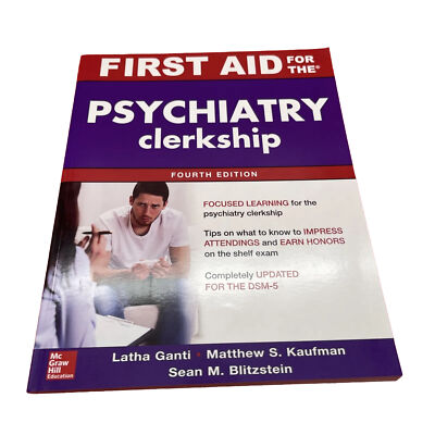 First Aid for the Psychiatry Clerkship 4th Edition 2016 Paperback | eBay