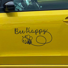 Bee Happy Aufkleber Biene Happy Glücklich Wohnwagen Wohnmobil Auto Van 30x16 cm