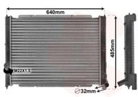 VAN Wezel WasserküHler MotorküHler Mechanisch GefüGt FüR VW Transporter III Bus
