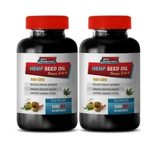 omega fatty acids - ORGANIC HEMP SEED OIL 1400mg (2) - relax your muscles