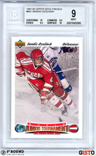 Sandis Ozolinsh RC BGS 9+: 1991-92 Upper Deck French Rookie Card #661