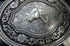 Nocona Horse Head Western Belt Buckle HORSE 37711