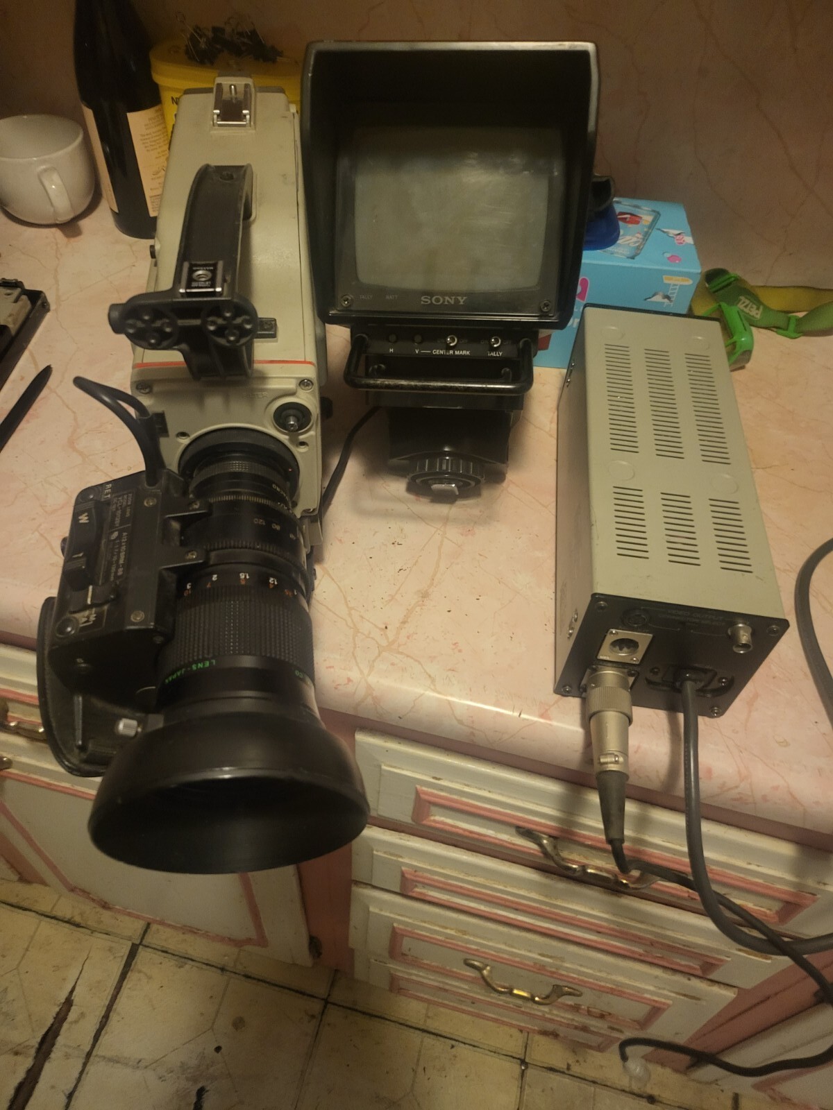Sony production video recording cameras old vintage six each
