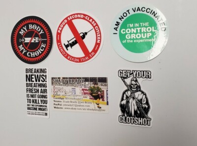 Mrna Sticker ANTI VACCINE VAXX VAX 💉 mRNA Stickers VARIETY PACK (5) WORLDWIDE ...