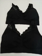 2 Bra Size 3X Black Rimless Please Read The Description 