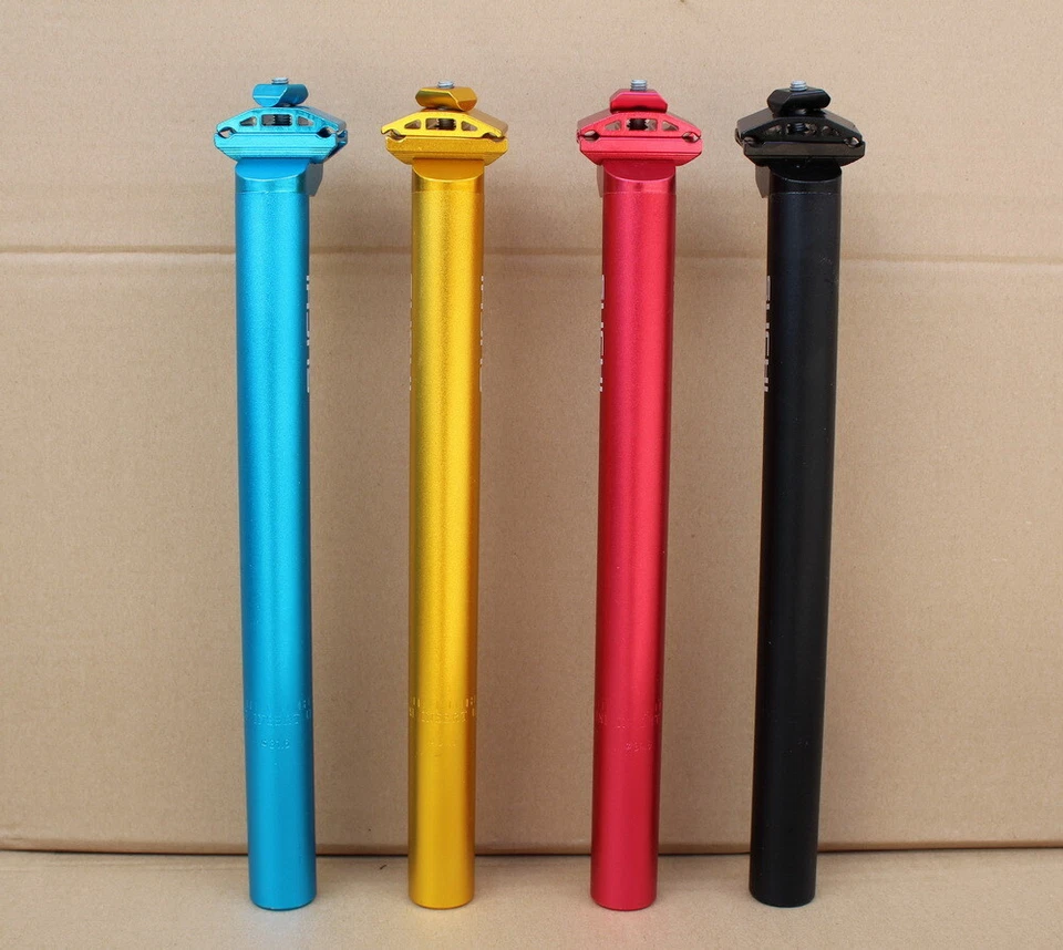 Tija de sillín de bicicleta de carretera MTB de aluminio tija de sillín lisa 27,2 30,4 30,8 31,6*350 mm Foto 4 de 4