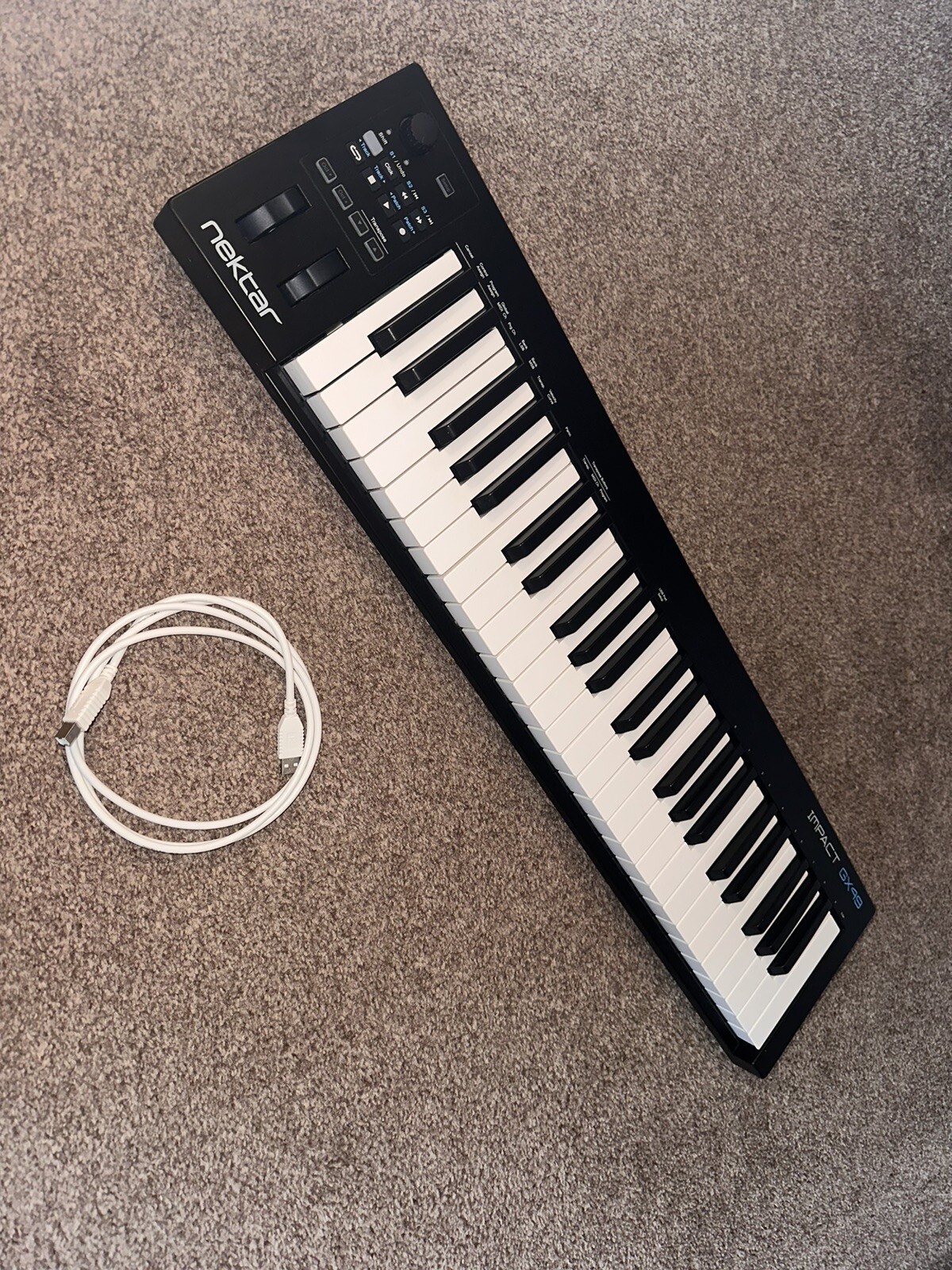 Nektar Impact GX49 49 Key Controller Keyboard, Pitch Bend and
