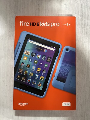 Amazon Fire HD 8 Kids Pro 6+ 12th Gen 2022 Release 32GB , Wi-Fi, 8'' - Cyber Blue
