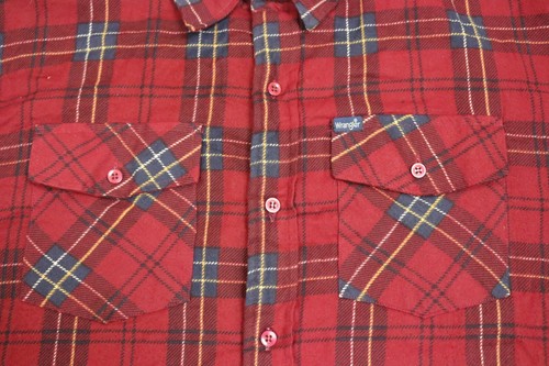 Wrangler Jacket Men's Size XL Button Up Plaid Western Quilted Lined Shacket - Picture 7 of 14