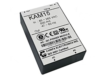KAM1515 Wandler: AC/DC 15W UEing: 90-265V UAusg: 15VDC IAusg: 1A 82% CHINFA ELEC