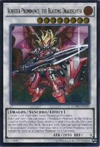 Ignister Prominence, the Blasting Dracoslayer Yu-Gi-Oh! CORE-EN050 1st Ultimate - Picture 1 of 1