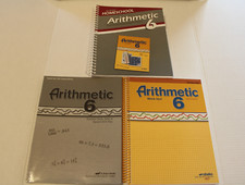 Lot of 3 Abeka Arithmetic 6 Lesson Plans, Tea...