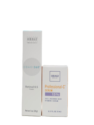 OBAGI Retinol 0.5 Cream (1 oz.) & Professional-C Serum 15% (0.17 oz) SET
