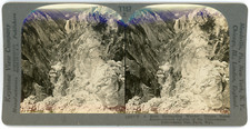 Stereo, USA, Yellowstone National Park, Grand Canyon, circa 1900 Vintage Stereo 