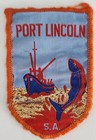 Port Lincoln Embroidered Patch, Cloth Badge, Sew-On, Vintage, Australia
