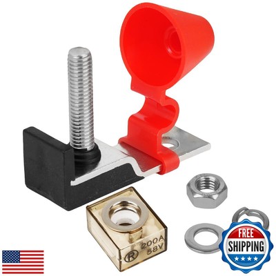 200Amp MRBF Terminal Block Fuse Holder Single Stud 5/16'' (M8) Compact Rated B