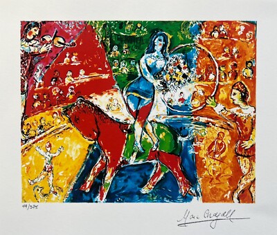 Marc Chagall CIRCUS HORSE & RIDER Limited Edition Facsimile