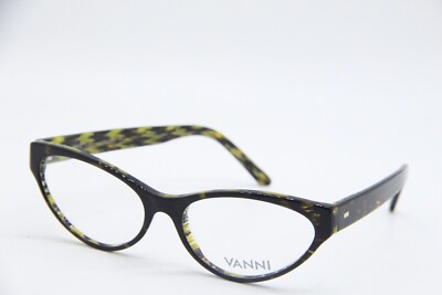 NEW VANNI V1876 A96 DARK HAVANA GREEN AUTHENTIC EYEGLASSES FRAMES 54-16