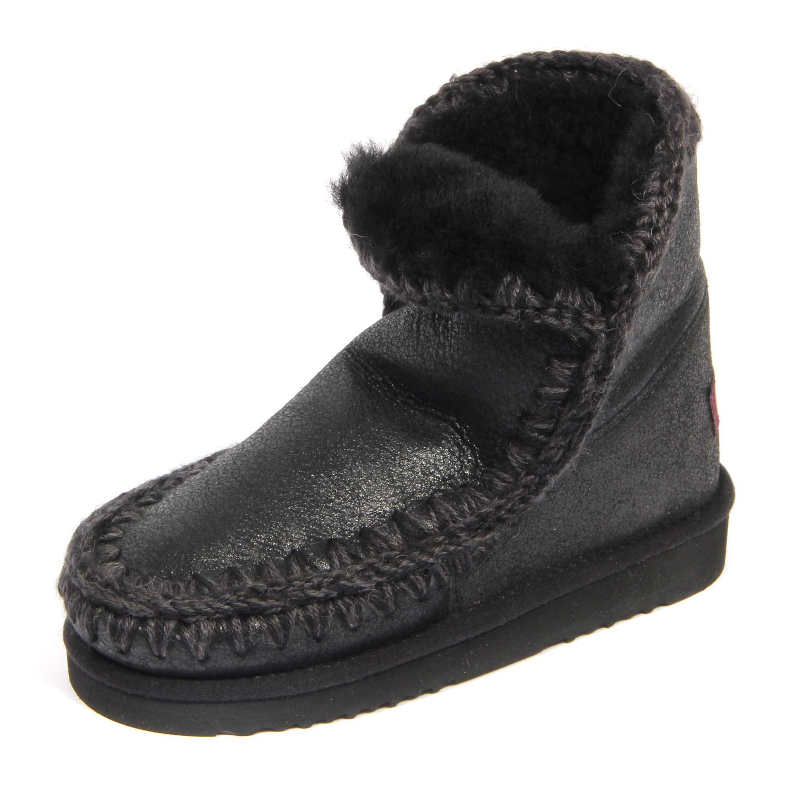 H7248 женские ботинки stivaletto donna MOU ESKIMO18 черные