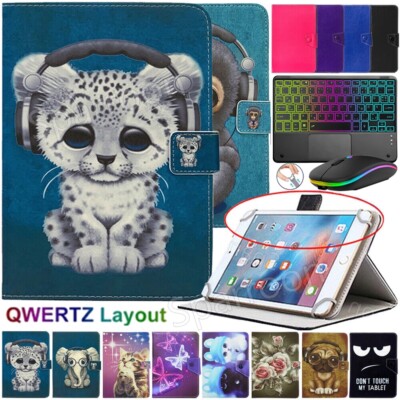 Hülle mit Beleuchtete Touchpad Tastatur Für Redmi Pad SE/Xiaomi Pad 5 6 7 Pro