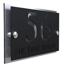 Door Sign House Numbers Laser Cut Custom House Numbers Address Plaques 3d