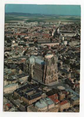 Frankreich - Reims, Vue Aerienne - Postkarte frankiert 1973
