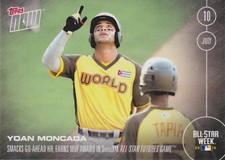 2016 Topps NOW 238 Yoan Moncada Boston Red White Sox All Star Rookie MVP PR 995