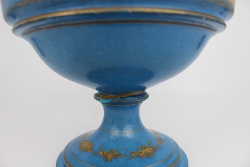 Jarrón grande de porcelana estilo Sèvres de finales del siglo XIX, alrededor de 1880-1900 - Imagen 8 de 10
