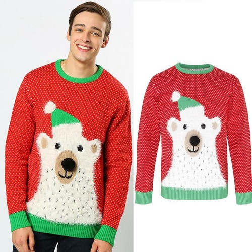 Polar Bear 3D Adults Christmas Jumper 