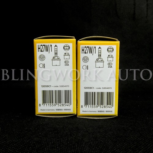 2PC Philips 880 H27W/1 OEM Factory Standard Replacement Fog Light Bulb 27W 12059 - Picture 5 of 9