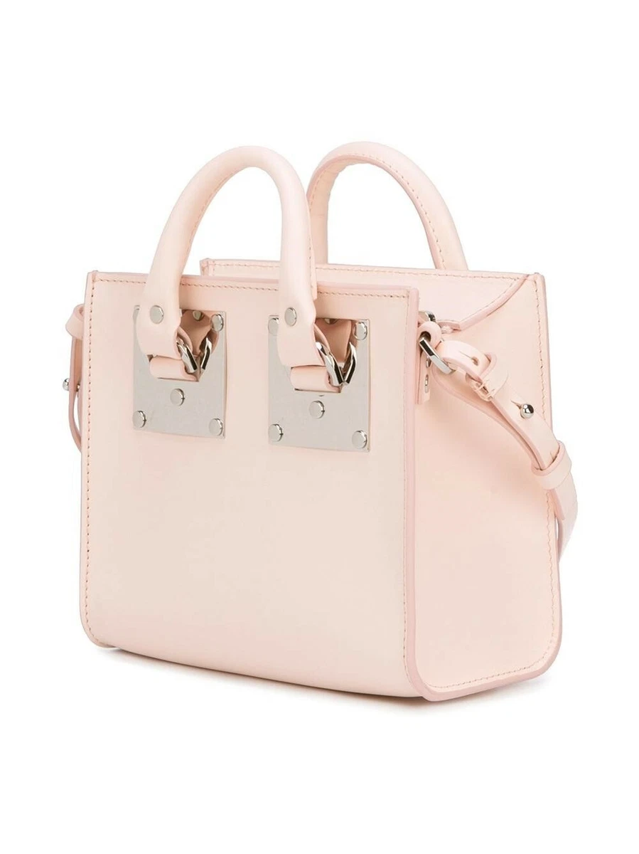 EUC Sophie Hulme Albion Saddle Blossom Pink Mini Bag Silver