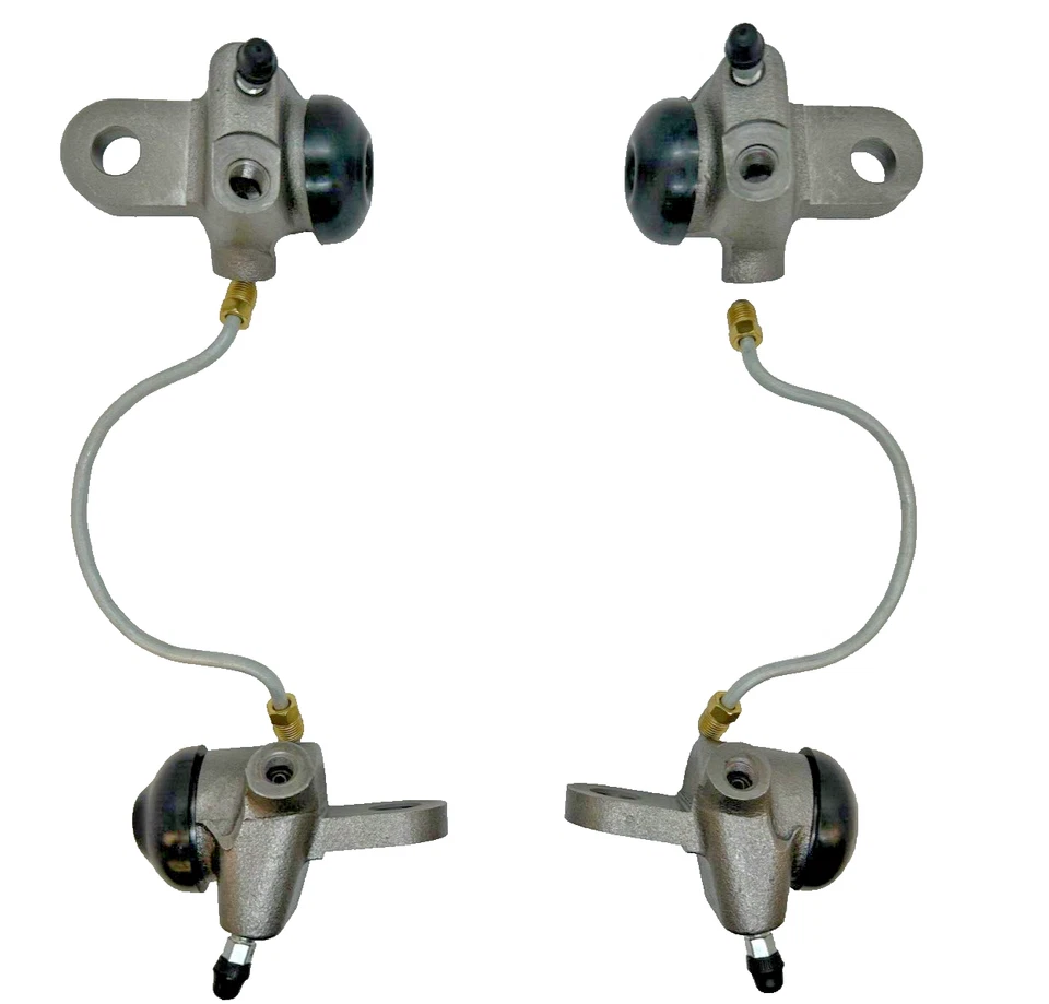 Juego de 4 cilindros de freno de rueda delanteros de 10" y tubo de conexión para Plymouth 1946-1954 Foto 3 de 4