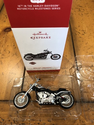 Ornement souvenir Hallmark 2014 2013 CVO Breakout Harley Davidson #16 Neuf dans sa boîte ! - Photo 3 sur 8