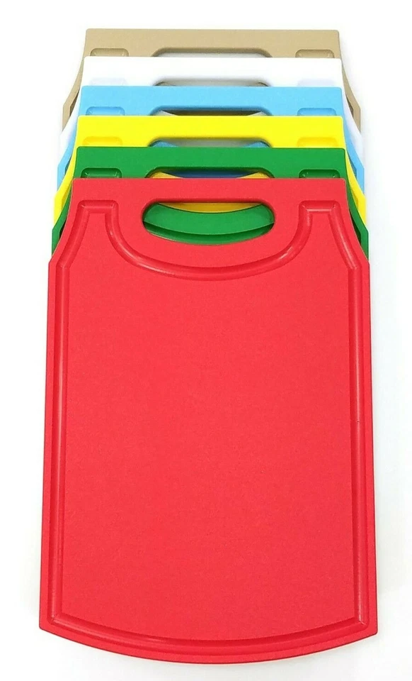 Professional Plastic Colored Cutting Board Set of 6 - 1/2” Thick (11'' x 16'') - Image 2 of 4