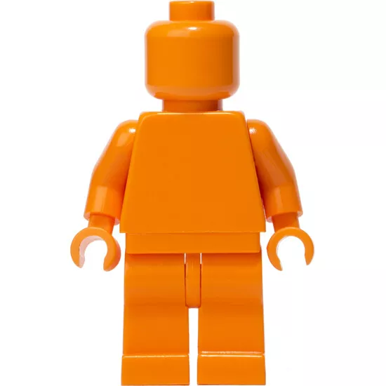 LEGO Orange MONOFIG (Monochrome Minifigure)