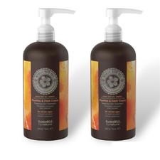2 Tweak  d by Nature Peaches Fresh Cream Cleansing Hair Treatment 16 oz PUMP