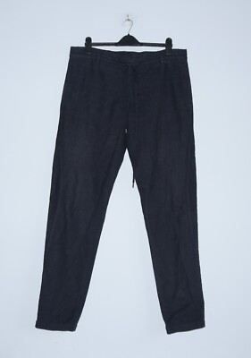 DIRK BIKKEMBERGS Mens Vintage Cotton Navy Sport Pants Size 54