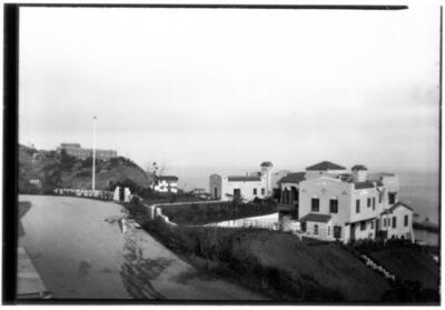 Catalina Island Residence Of P.K. Wrigley With Road In Foreground  - Old Photo