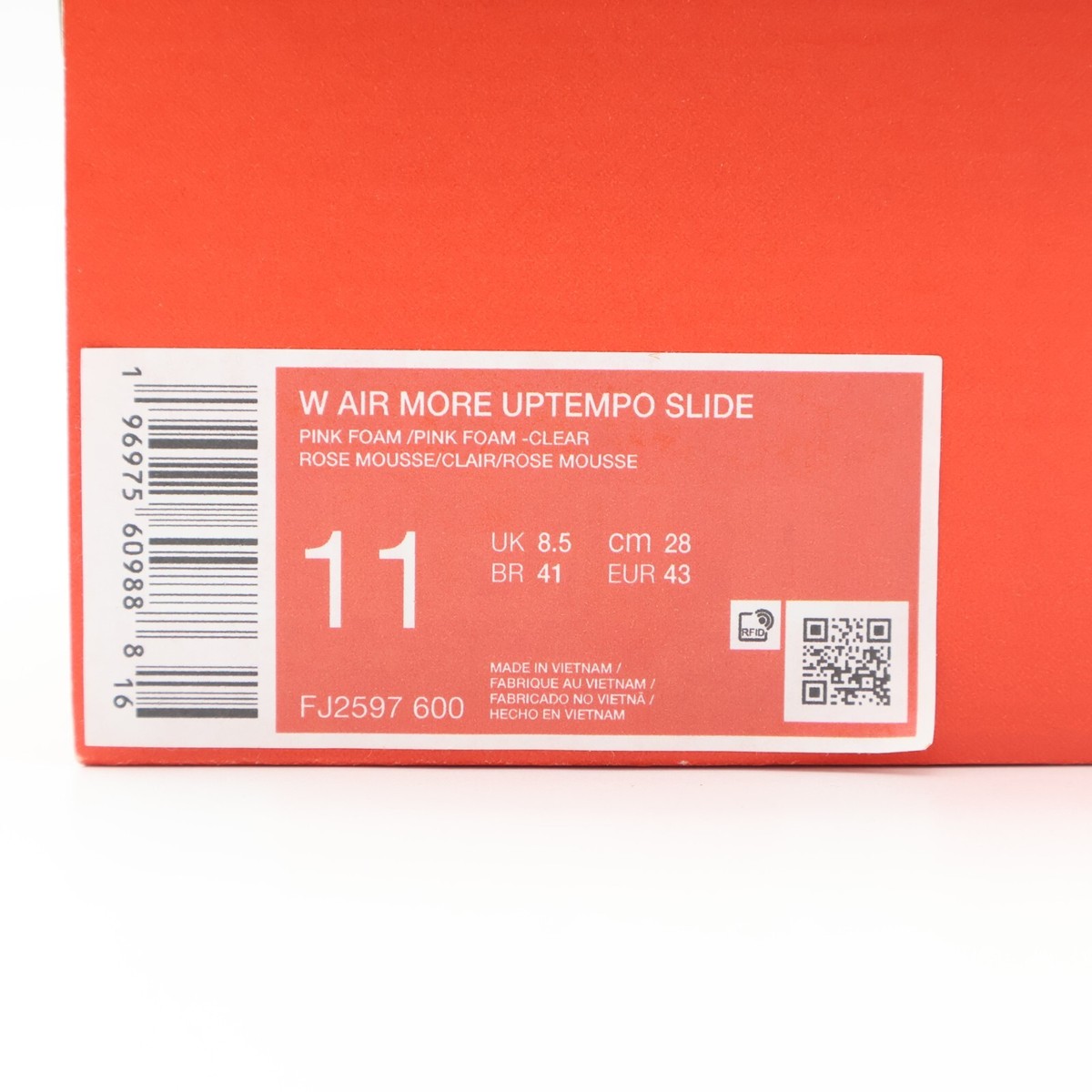 FJ2597-600 Nike Air More Uptempo Slide Pink Foam (Women's FJ2597-600 Nike Air More Uptempo Slide Pink Foam (Women's