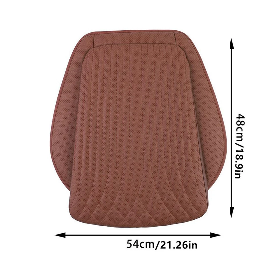 Alfombrillas protectoras transpirables de cuero PU para silla de alto rebote para coche camión Foto 3 de 4