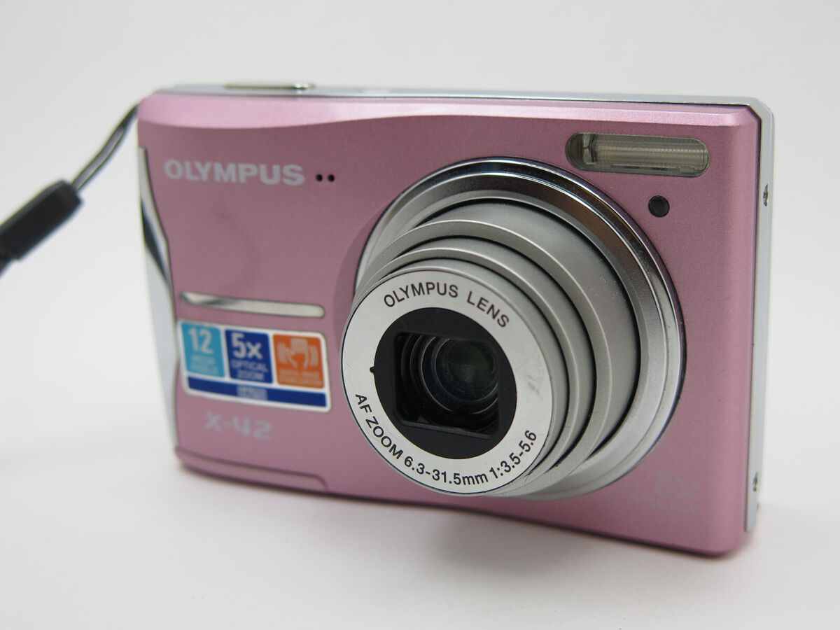 Olympus X-42 12.0MP Compact Digital Camera - Pink + 1GB Olympus X-42 12.0MP Compact Digital Camera - Pink + 1GB