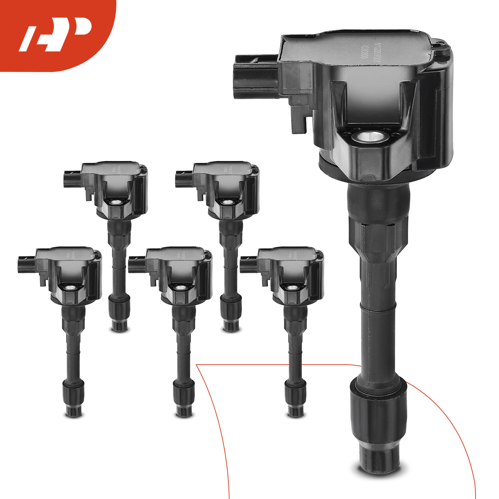 A-Premium 6x Ignition Coil for Acura NSX 2017 2018 2019 2020 2021 3052058G003