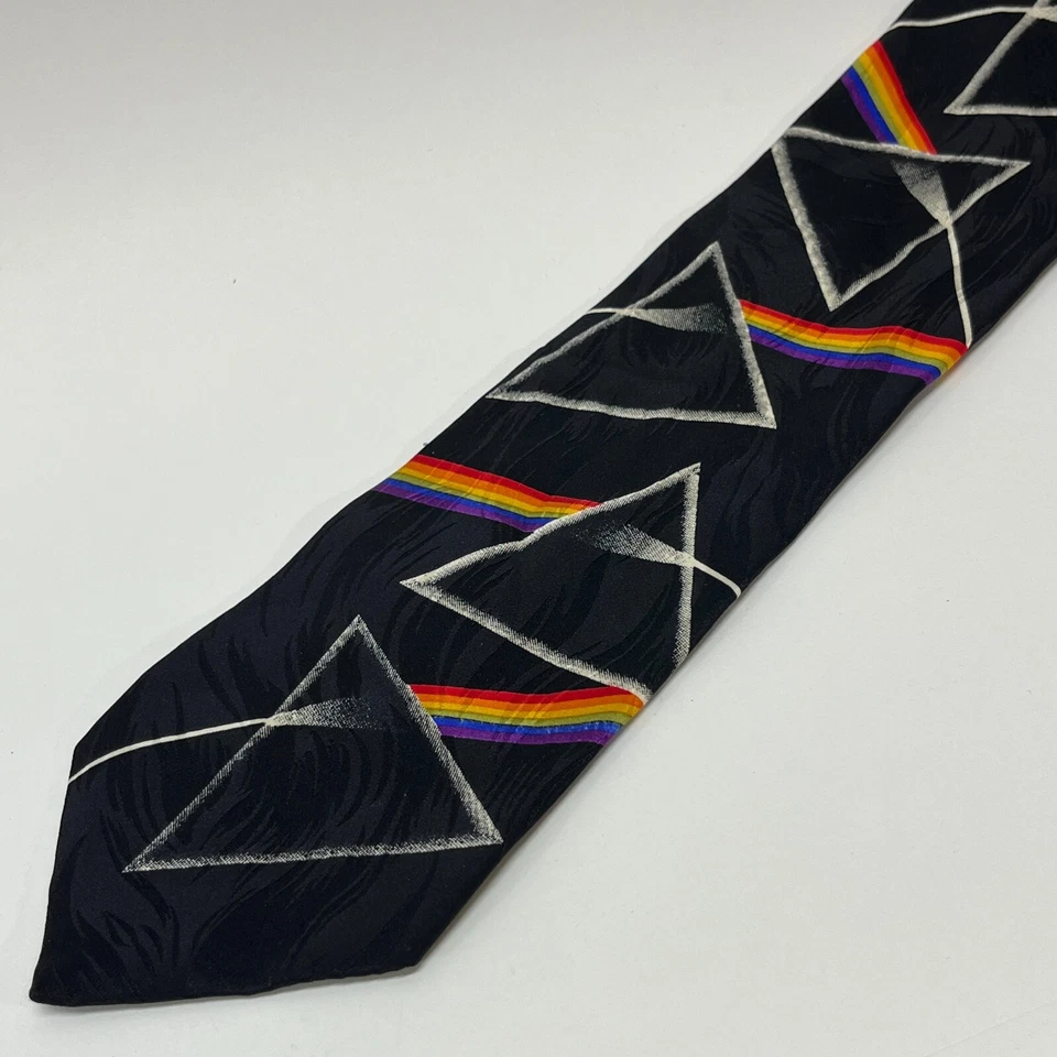 Corbata de cuello vintage 1994 Pink Floyd para hombre - lado oscuro de la luna Ralph Marlin ancha Foto 3 de 4