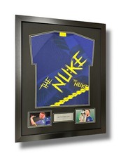 Frame For Any Signed Darts Shirt & 2 photo cutouts plus personalised plaque
