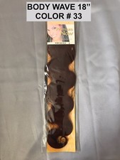 SENSATIONNEL 100 HUMAN HAIR BODY WAVE WEAVE HAIR 18" COLOR 33