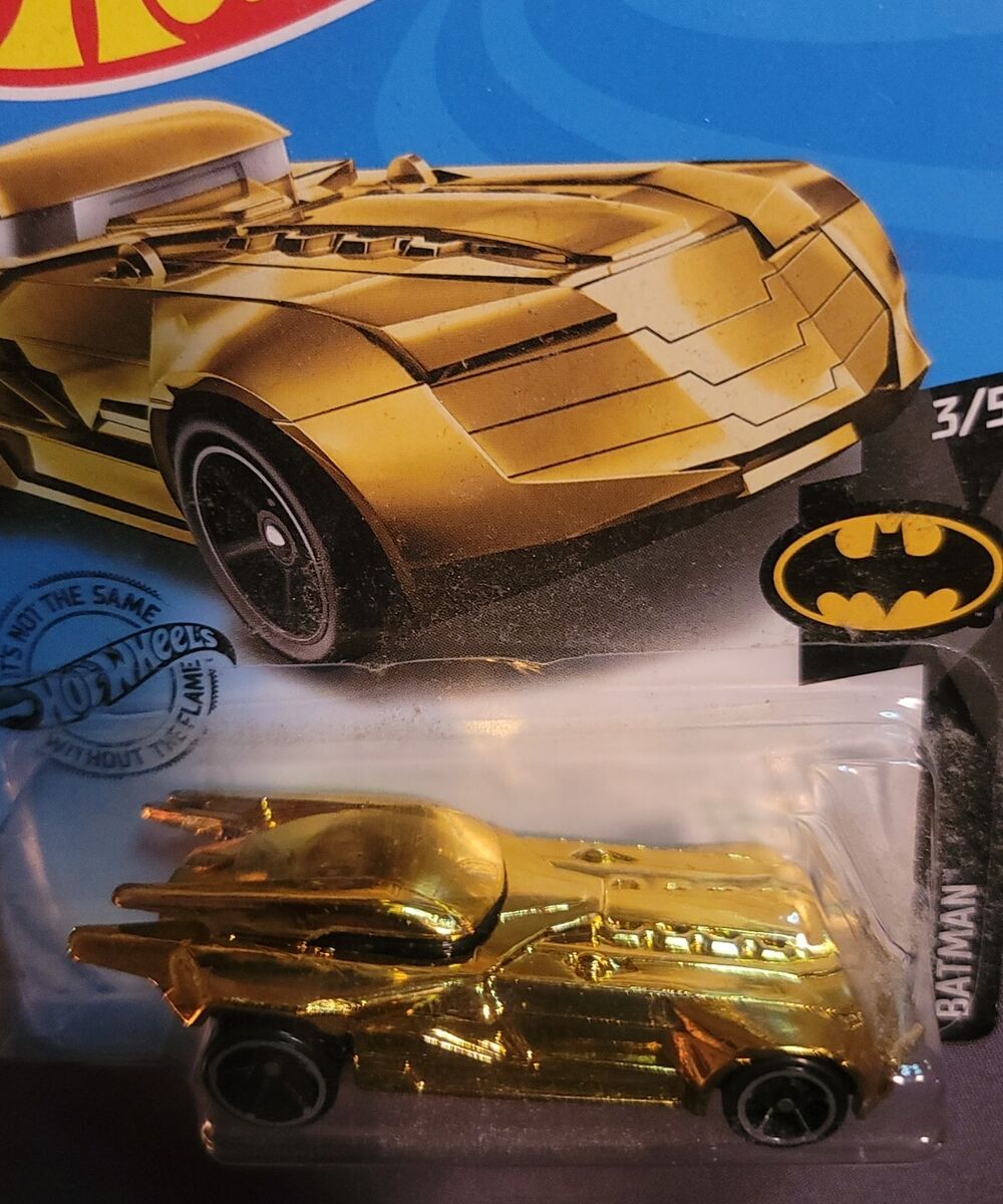 2020 Hot Wheels DC Batmobile 9/250 Batman Series GOLD CHROME 1:64 Diecast  car