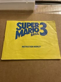 Super Mario Bros. 3 (Nintendo NES, 1990) Cartridge and Manual