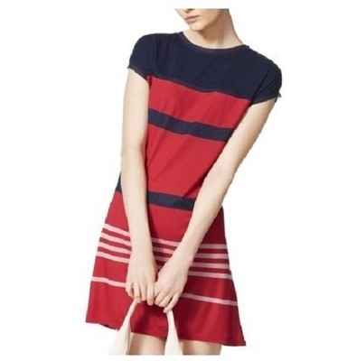 rayon spandex jersey dress Tribal Sleeveless Knit Front-Knot Dress